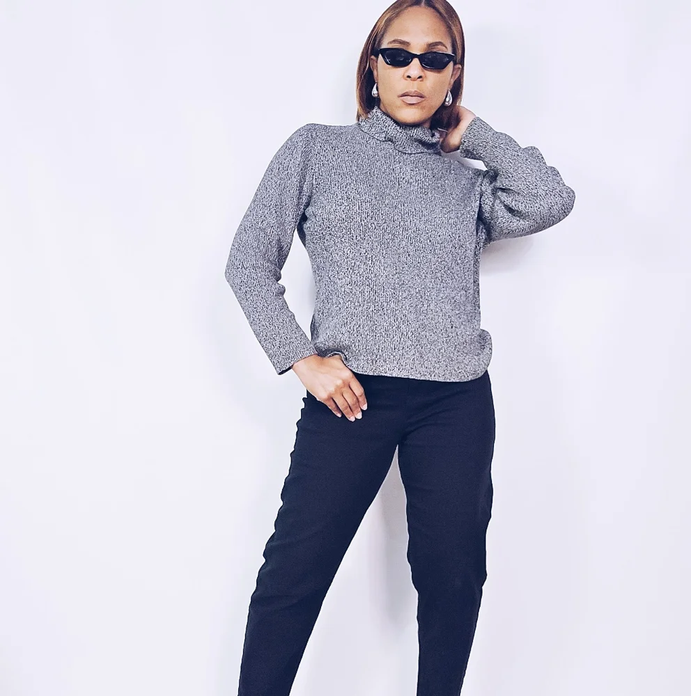 Liz Claiborne Knit Turtleneck Sweater